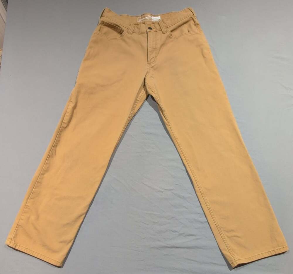 Carhartt Relaxed Fit 32x30 Brown Canvas Work Pants